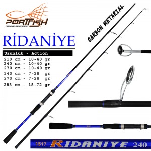 Portfish Ridaniye Spin 270 cm Olta Kamışı 2 Parça 10-40 gr